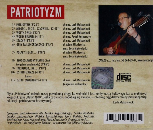 Lech Makowiecki: Patriotyzm [CD]