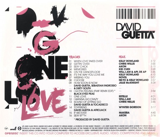 David Guetta: One Love [CD]