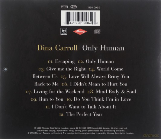 Dina Carroll: Only Human [CD]