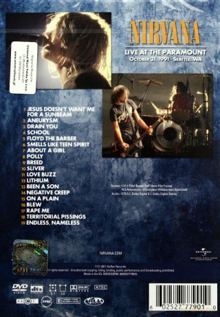 Nirvana: Live At Paramount [DVD]