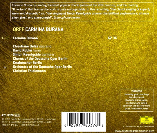 C. Orff: Orff: Carmina Burana [CD]