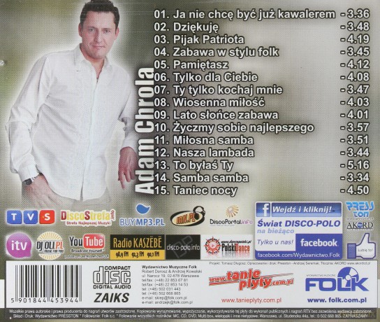 Adam Chrola: Ja nie chcę być już kawalerem [CD]