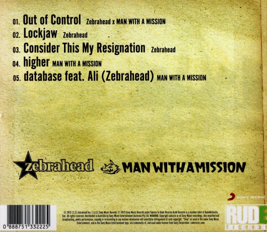 Man With a Mission X Zebrahead: Out of Control Ep [CD]