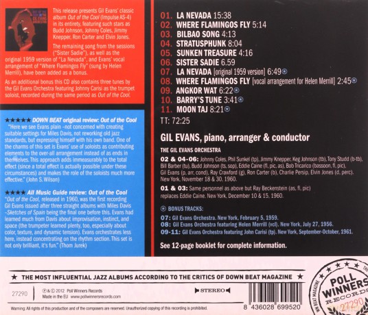 Gil Evans: Out of the Cool - Gil Evans [CD]