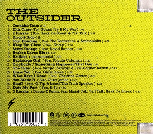 DJ Shadow: Outsider, The [CD]