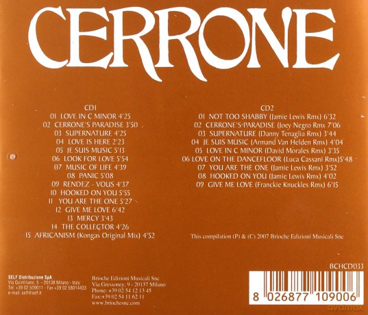 Cerrone: Paradise Collection [2CD]
