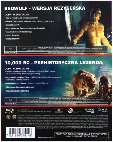 Beowulf / 10 000 BC-Prehistoryczna legenda [2xBlu-Ray]