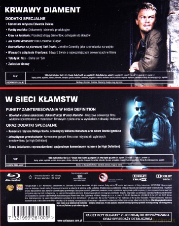 Krwawy Diament / W sieci kłamstw Pakiet [2Blu-Ray]