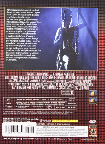 Moulin Rouge ! (booklet) [DVD]