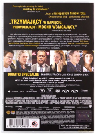 Contagion - Epidemia strachu [DVD]