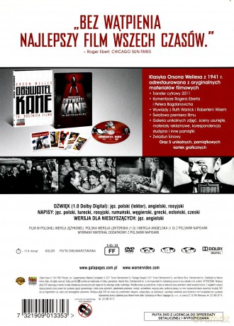 Obywatel Kane (wydanie jubileuszowe - 70 rocznica) [DVD]