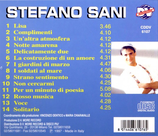 Stefano Sani: Per Un Minuto Di Poesia [CD]