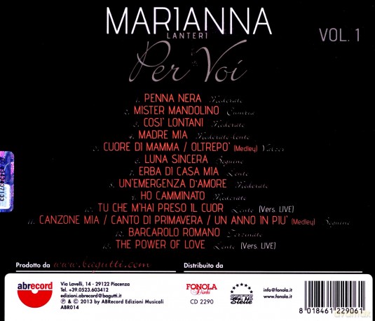Marianna Lanteri: Per Voi vol.1 [CD]