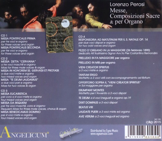 Perosi: Messe, Composizioni Sacre E Per Organo [4CD]