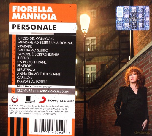 Fiorella Mannoia: Personale [CD]
