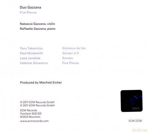 Duo Gazzana: Five Pieces [CD]
