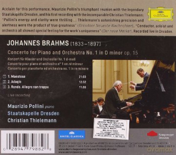 Maurizio Pollini: Brahms: Piano Concerto 1 [CD]