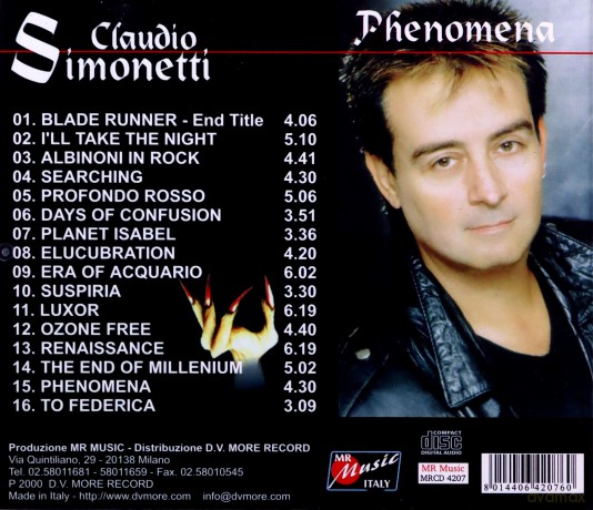 Claudio Simonetti: Phenomena [CD]