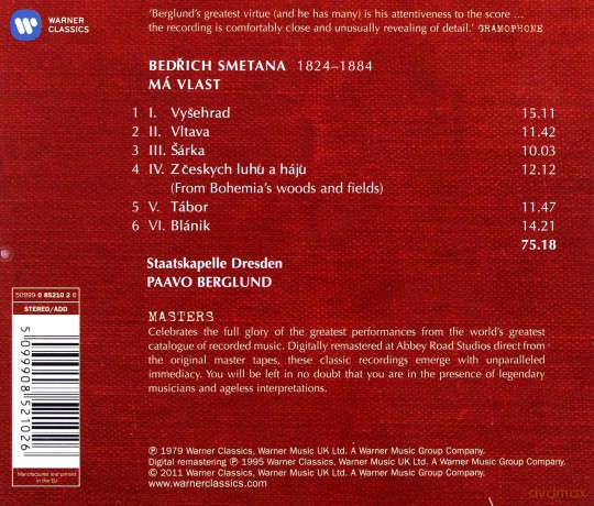 Berglund: Ma Vlast [CD]