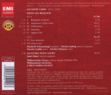 Carlo Maria Giulini: Requiem & Four Sacred Pieces [2CD]