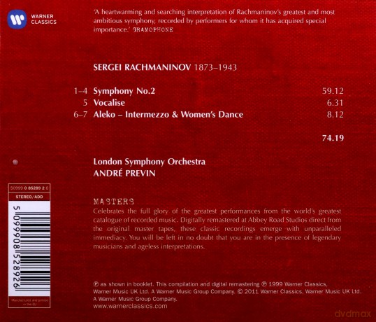 Andre Previn: Symphony No. 2 [CD]