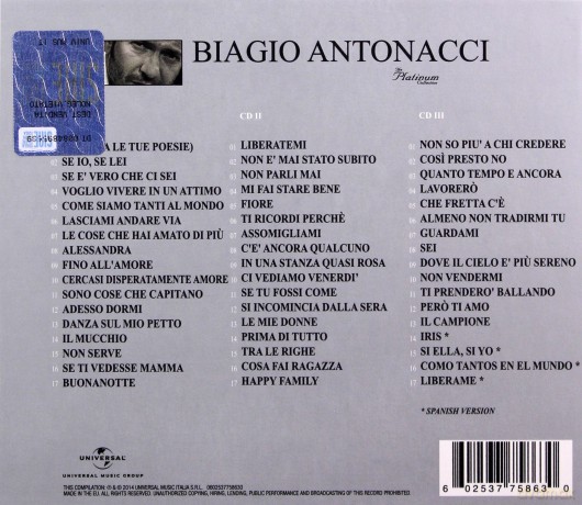 Biagio Antonacci: Platinum Collection [3CD]
