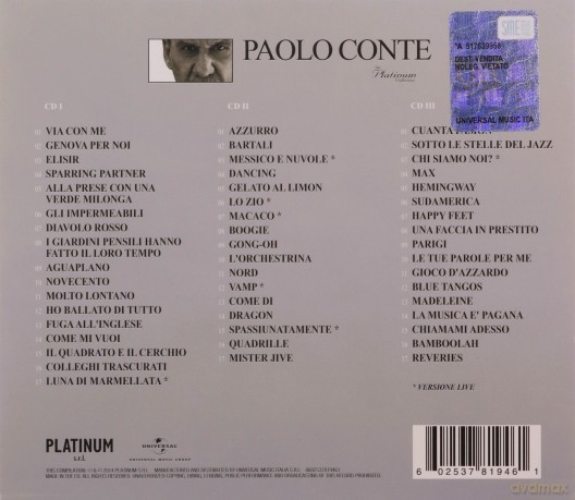 Paolo Conte: Platinum Collection [3CD]