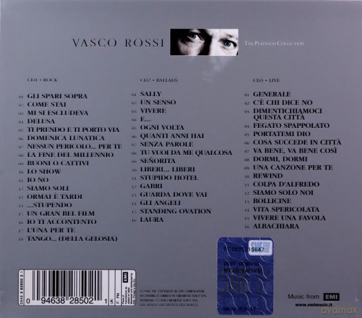 Vasco Rossi: Platinum Collection [3CD]
