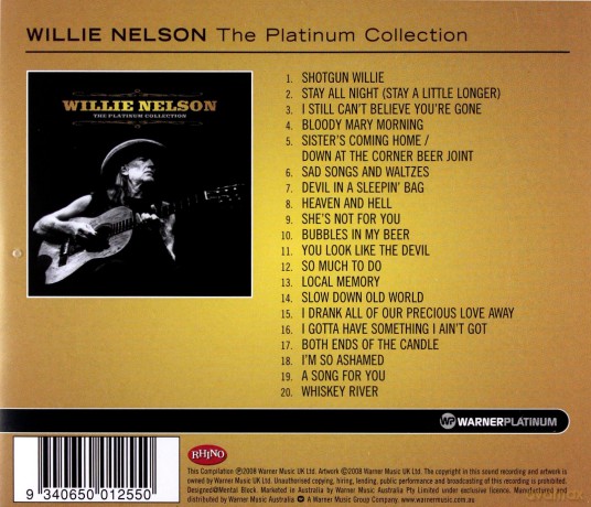 Willie Nelson: Platinum Collection, The [CD]