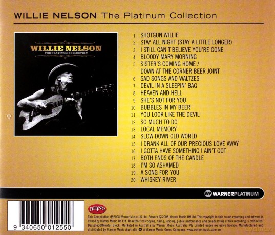 Willie Nelson: Platinum Collection, The [CD]