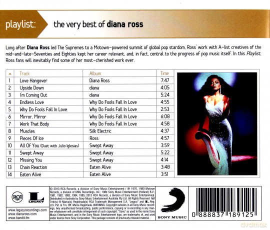 Diana Ross: Playlist [CD]