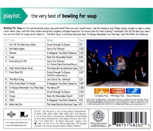 Bowling for Soup: Playlist: The Very Best of Bowling for Soup [CD]