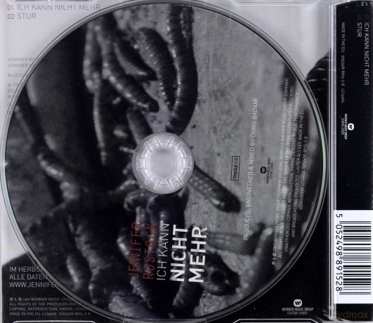 Jennifer Rostock: Ich Kann Nicht Mehr (2track) [CD]