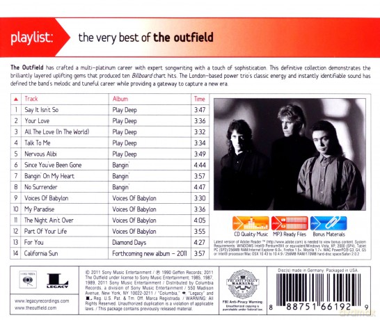 Outfield: Playlist: The Very Best of the Outfield [CD]