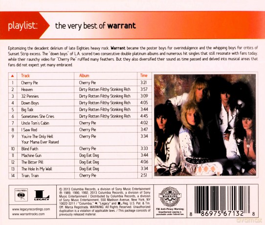 Warrant: Playlist: The Very Best of Warrant [CD]