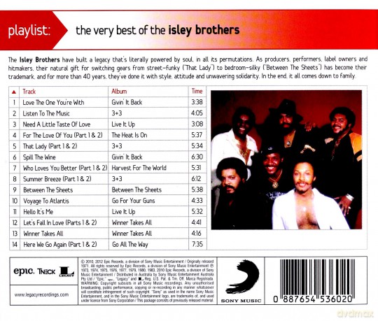 The Isley Brothers: Playlist: Very Best Of [CD]