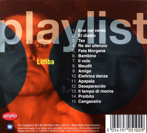 Litfiba: Playlist:Litfiba [CD]