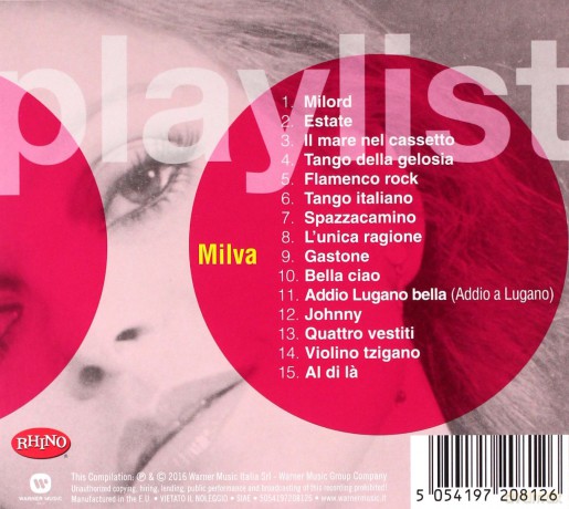 Milva: Playlist:Milva [CD]