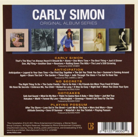 Carly Simon: Original Album Series [BOX] [5CD]