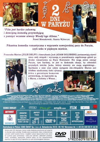 2 dni w Paryżu [DVD]