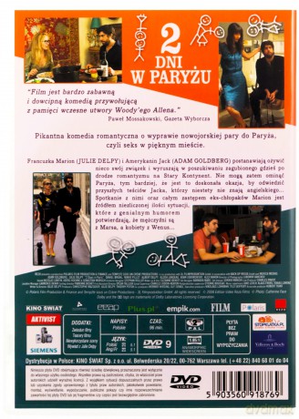 2 dni w Paryżu [DVD]