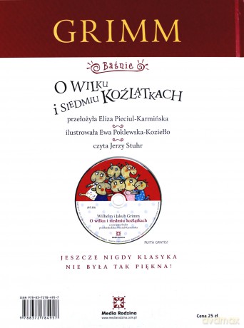 O wilku i siedmiu koźlątkach (Mistrzowie Klasyki Dziecięcej) - Wilhelm i Jakub Grimm [KSIĄŻKA]+[CD]