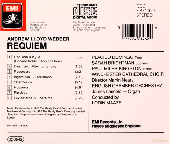 Andrew Lloyd Webber: Requiem [CD]