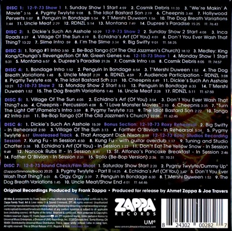 Frank Zappa: Roxy Performances [7CD]