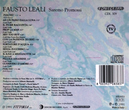 Leali Fausto: Saremo Promossi [CD]