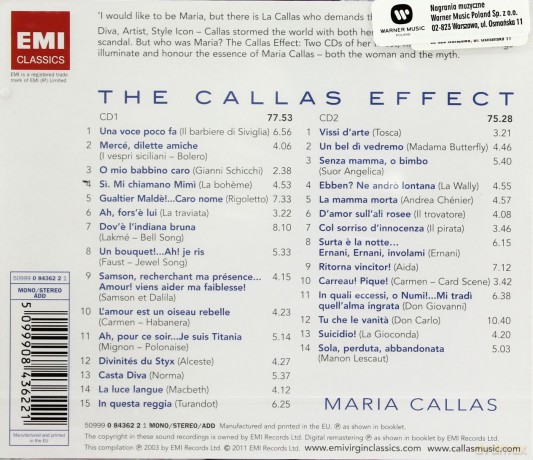 Maria Callas: The Callas Effect [2CD]