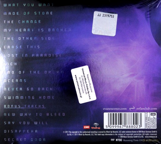 Evanescence: Evanescence (digipack) [CD]+[DVD]