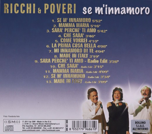 Ricchi E Poveri: Se M'Innamoro [CD]
