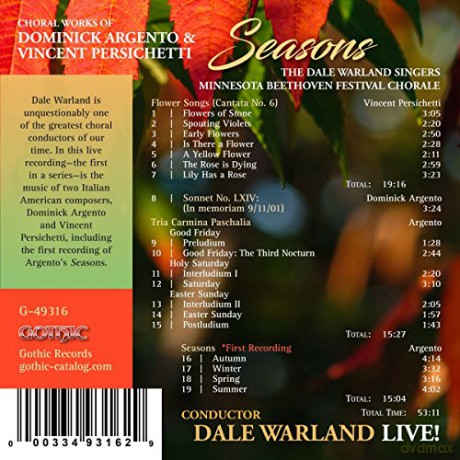 Persichetti: Seasons [CD]