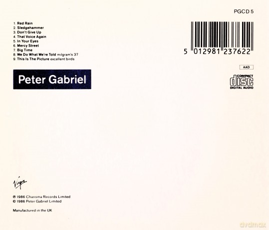 Peter Gabriel: So [CD]